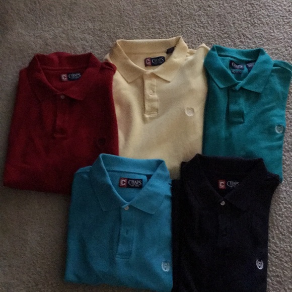 Chaps polos style shirts (5) - Picture 1 of 6